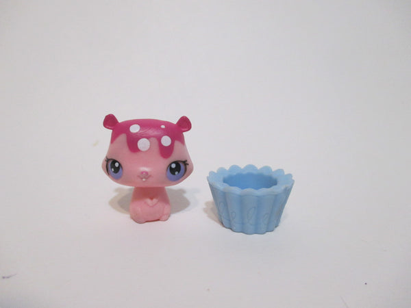 Littlest Pet Shop Mini Baby Cutest Pig 3014 w Original Accessory Lps Authentic APR25JI SEE VIDEO