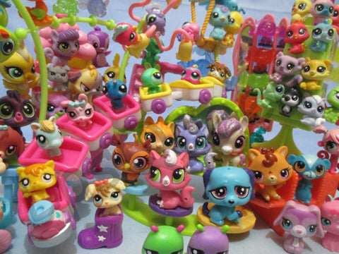 Littlest Pet Shop Lot 3 Random LPS Baby Mini Teeniest Cutest Baby Authentic