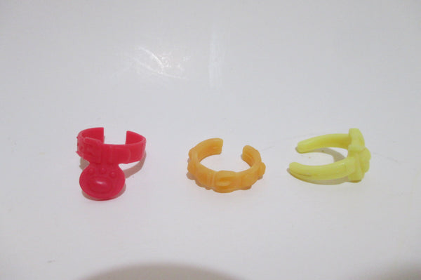 Littlest Pet Shop Random 3 Different Collars Lot Dog Cat Lps Accessory Authentic SEE VIDEO