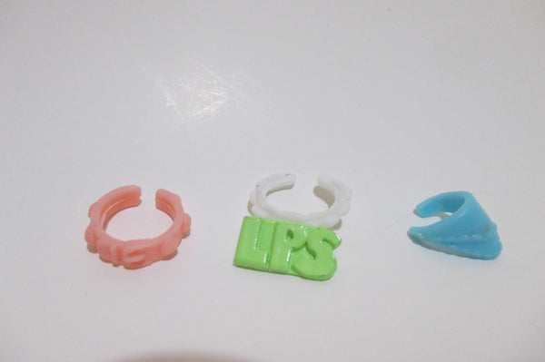Littlest Pet Shop Random 3 Different Collars Lot Dog Cat Lps Accessory Authentic SEE VIDEO
