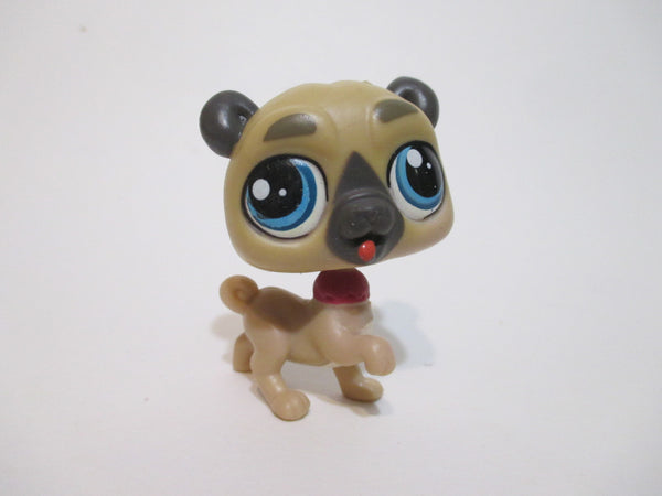 LIKE NEW Littlest Pet Shop Wagger Hobbs 3770 Pug Dog Authentic Lps Nov3ni