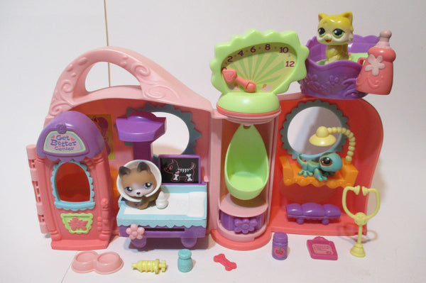 Littlest Pet Shop Get Better Center Vet Clinic Hospital House Playset SEE VIDEO