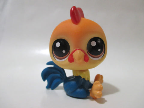 LIKE NEW Littlest Pet Shop New Generation Chicken Rooster 1-126 Rick Chickencluck Authentic LPS Nov3ni