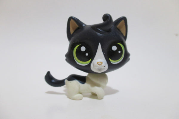 LIKE NEW Littlest Pet Shop 320 Black Inkwell Felinsky Kitten Cat Authentic Oct29ni