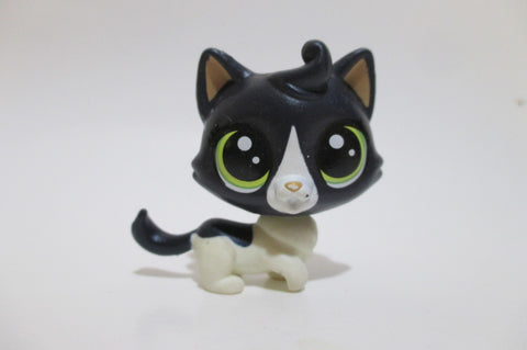 LIKE NEW Littlest Pet Shop 320 Black Inkwell Felinsky Kitten Cat Authentic Oct29ni