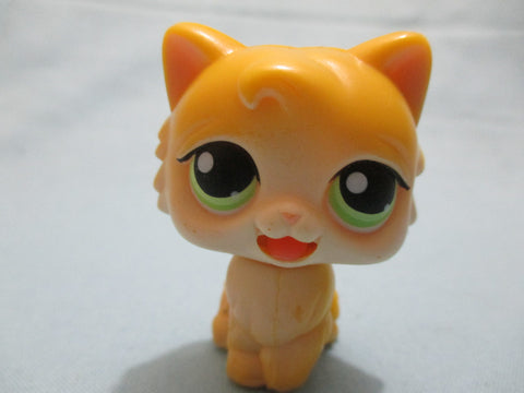 Littlest Pet Shop Yellow Magic Motion Persian Cat Authentic JUN2J