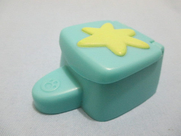 Littlest Pet Shop LPS Blue Gift Box W Magnet Green Star Accessory Cat Litter MAY6J