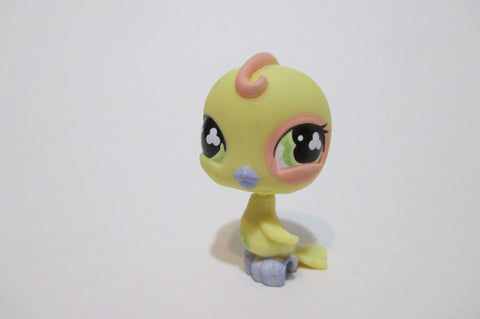 Littlest Pet Shop 605 Yellow Parakeet Bird Authentic LPS Apr10npo19