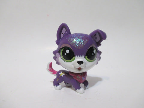 LIKE NEW Littlest Pet Shop Dazzle Collier 3000 Collie Puppy Dog LPS Authentic Main 5 May09nlk