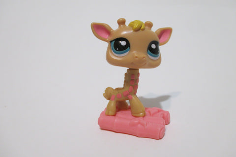 LIKE NEW Littlest Pet Shop McDonalds Happy Meal Toy Giraffe LPS Figure Dec8n