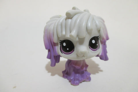 LIKE NEW Littlest Pet Shop Puppy Dog Purple Komondor 4-172 Authentic May09nlk