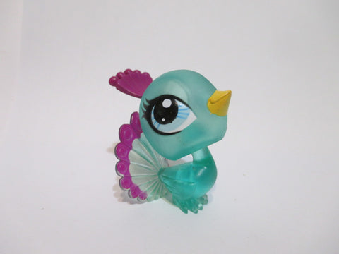 LIKE NEW Littlest Pet Shop 3189 Peacock Translucent Colourfully Sweet Authentic AIK May06na