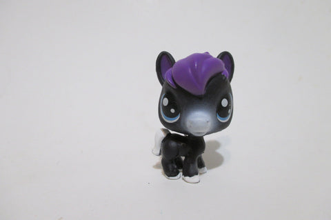 LIKE NEW Littlest Pet Shop Mini Baby Black Horse 1-20 Dusky Burrita  Authentic Lps DEC08J