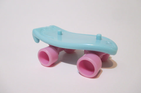 Littlest Pet Shop Blue Pink Skateboard Skate Board Accessory Feb23ni