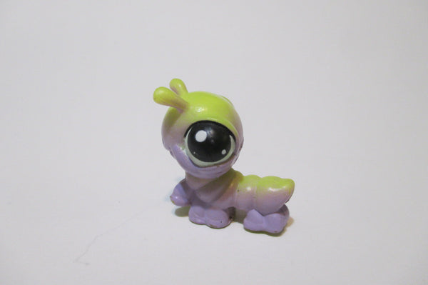 Littlest Pet Shop Yellow Purple Mini Baby Caterpillar Inchworm Cricket Bug 100% Authentic Nov1npo80