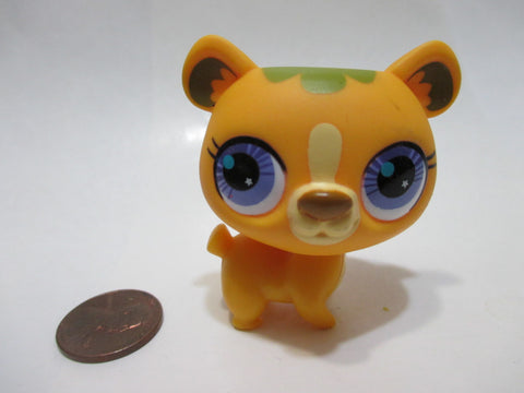 Littlest Pet Shop New Generation Golden Bear 2734 Purple Eyes Authentic Apr23npo110