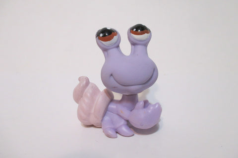 Littlest Pet Shop Purple Hermit Crab w Brown Teardrop Eyes 912 Authentic LPS SEE VIDEO AS SEEN ON So Much In Love Episode 5 APR25JI