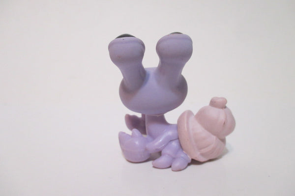 LIKE NEW Littlest Pet Shop Purple Hermit Crab w Brown Teardrop Eyes 912 Authentic LPS SEE VIDEO AS SEEN ON So Much In Love Episode 5 DEC10J