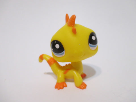 LIKE NEW Littlest Pet Shop G7 Gen 7 Wave 2New Generation Iguana 83 Yellow Lizard Dragon New Edition Authentic LPS May25ni