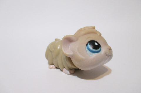 Littlest Pet Shop 157 Hamster Guinea Pig Brown Blue Eyes Authentic Lps Apr05npo29
