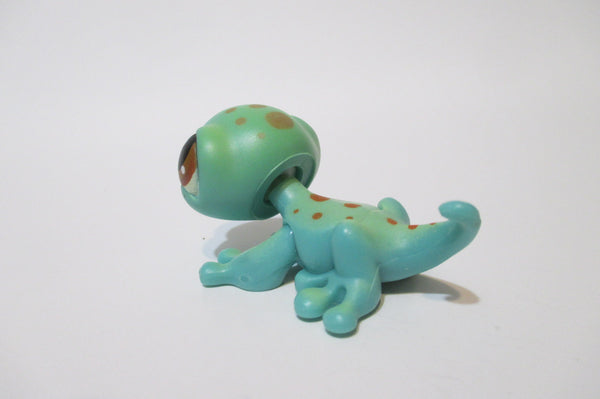 Littlest Pet Shop Blue Gecko Lizard 111 Authentic JUN2J