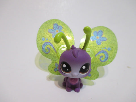 Littlest Pet Shop Lot Bria Butterflew W Yellow Wings Accessory  Authentic LPS MY03J