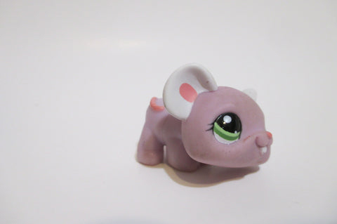 Littlest Pet Shop Rare Pink Mouse  Rat 1101 Authentic LPS AIK OCT25J