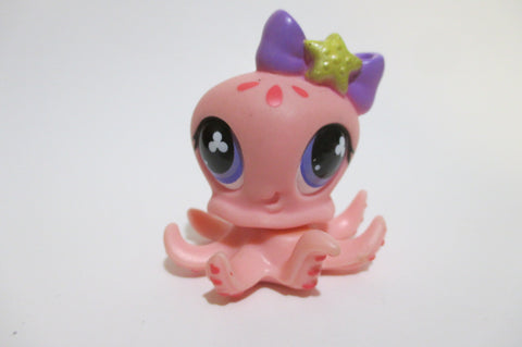 LIKE NEW Littlest Pet Shop Lot of 2 Octopus 704 513 Authentic LPS RARE APR30A