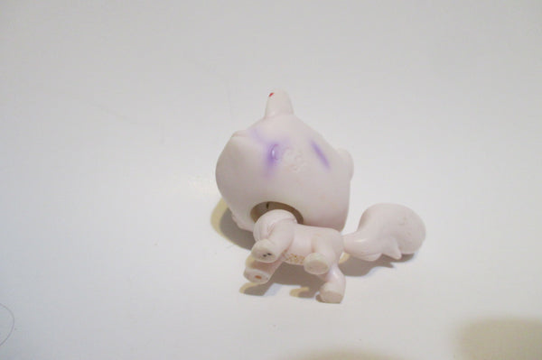 LIKE NEW Littlest Pet Shop 1-98 White Viola Angora Persian Cat Authentic LPS Nov3ni