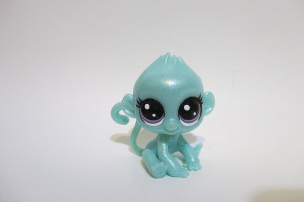 LIKE NEW Littlest Pet Shop LPS Monkey Shimmer Monkeyton Sparkle 2-S8 LPS Authentic SEE VIDEO Nov1npo80