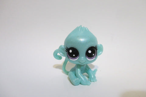 LIKE NEW Littlest Pet Shop LPS Monkey Shimmer Monkeyton Sparkle 2-S8 LPS Authentic SEE VIDEO Nov1npo80