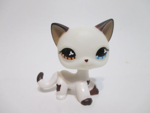 Littlest Pet Shop Standing White Shorthair Cat Aftermarket  As SEEN ON So Much Inlove Episode Apr28nAFM
