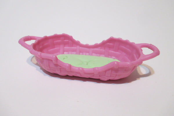 Littlest Pet Shop Pink Green Bed Basket Rare Accessory Rare Lps Apr01nACC