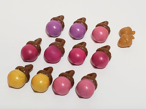 Littlest Pet Shop LOT of 12 Acorns Nut Tree House Replacement Accessory Authentic MAR04J