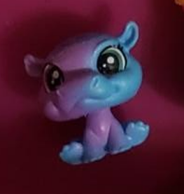 Littlest Pet Shop Mini Baby Cerulean Sparkle 10 Glitter Hippo Hippopotamus  Authentic Lps Oct20ni