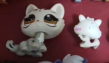 Littlest Pet Shop Lot Rare Mommy Baby Tigers 3585 3586 Set Authentic Blemished Nov29ni