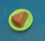 Littlest Pet Shop Slice of Chocolate Cake in a Green Plate Sweets Accessory Authentic Nov18n