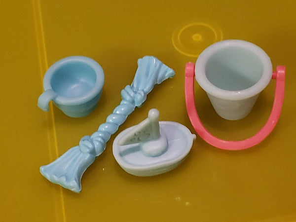 Littlest Pet Shop Lot of 4 Bucket Cup Mug Accessories Accessory Authentic APR22J