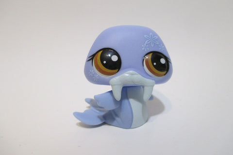 LIKE NEW  Littlest Pet Shop Gen 7 G7  Blind Box #17 Blue Walrus Flower Authentic Lps NIB MAY18J