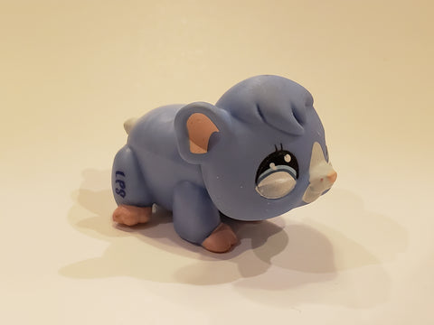 Littlest Pet Shop Rare Variant Blue Guinea Pig Hamster 1368 Authentic AIK DEC28JHR