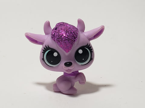Littlest Pet Shop Mini Baby Cow Lucette Cowett 4085 Authentic Lps JAN03J