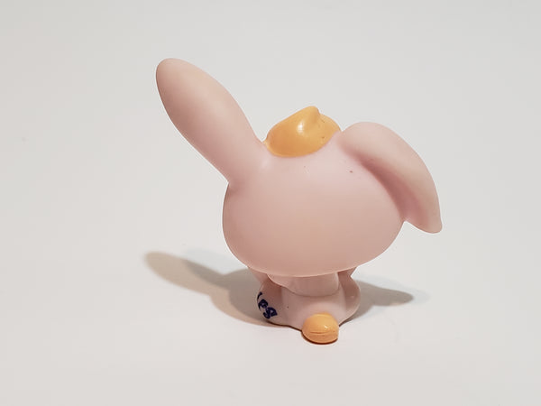 Littlest Pet Shop RARE White Yellow Bunny Rabbit 2281 w/ Dark Olive Green Eyes Authentic LPS AIK JAN18AHR WW