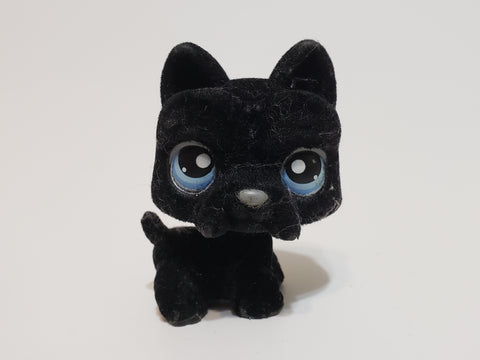 Littlest Pet Shop 315 Fuzzy Black Scottie Puppy Dog Authentic Lps Mar5ni