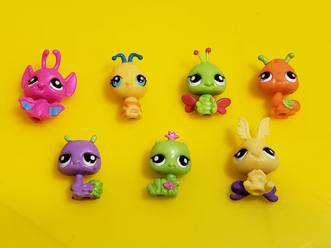 Littlest Pet Shop LPS Lot 7  Mini Baby Babies Fairy Fairies Set Authentic APR02J SEE VIDEO