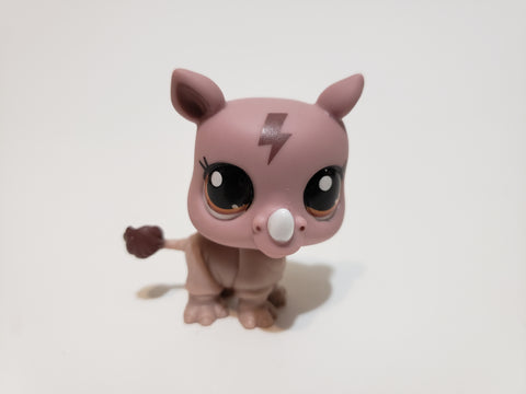 LIKE NEW Littlest Pet Shop G7 Gen 7 New Generation Rhino 55 Authentic LPS Apr03ni WW