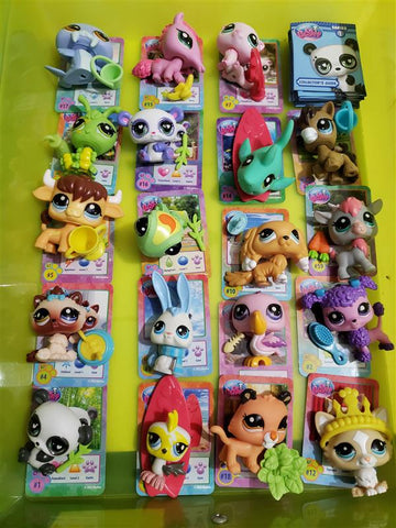 LIKE NEW Littlest Pet Shop G7 Gen 7 Complete Wave #1-18 Pet with Card, Booklet and Accessories Set Complete Authentic APR15J