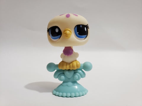 LIKE NEW Littlest Pet Shop Pigeon 1442 Bird w Original Accessory Set Authentic Lps APR30J