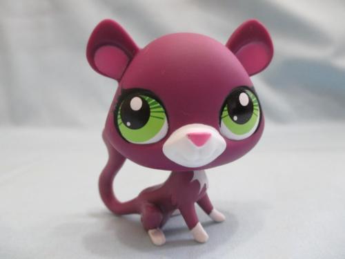 LIKE NEW Littlest Pet Shop Panther Rare Magenta Wildcat 3295 Authentic Lps Nov17n