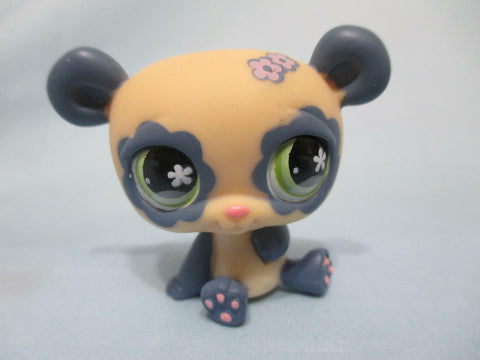 Littlest Pet Shop Bear Panda 658 Green Flower Eyes Authentic Lps May25npo57