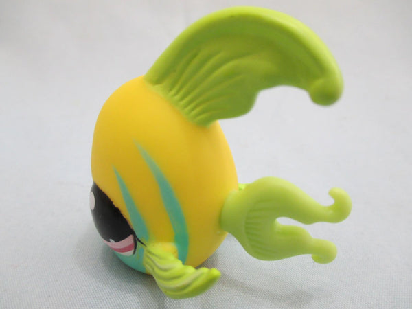 LIKE NEW Littlest Pet Shop Angel Fish Yellow Green & Aqua Pink eyes 1121 Authentic Lps OCT26J